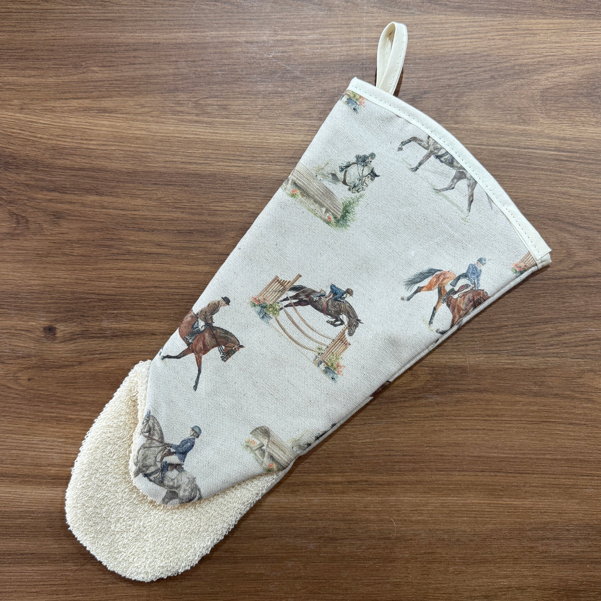 Eventing - Linen Gauntlet Oven Glove