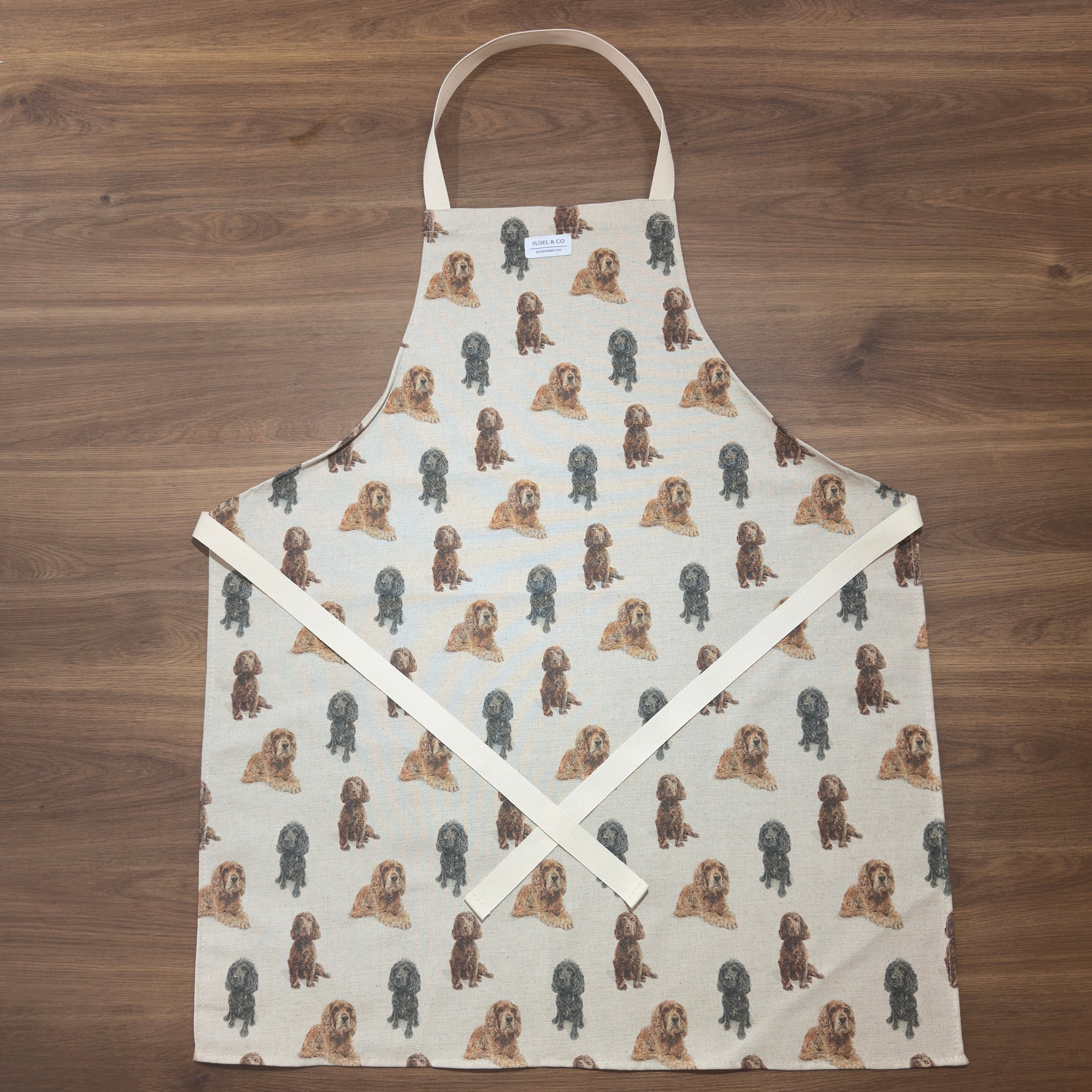 Cocker Spaniels - Linen Apron