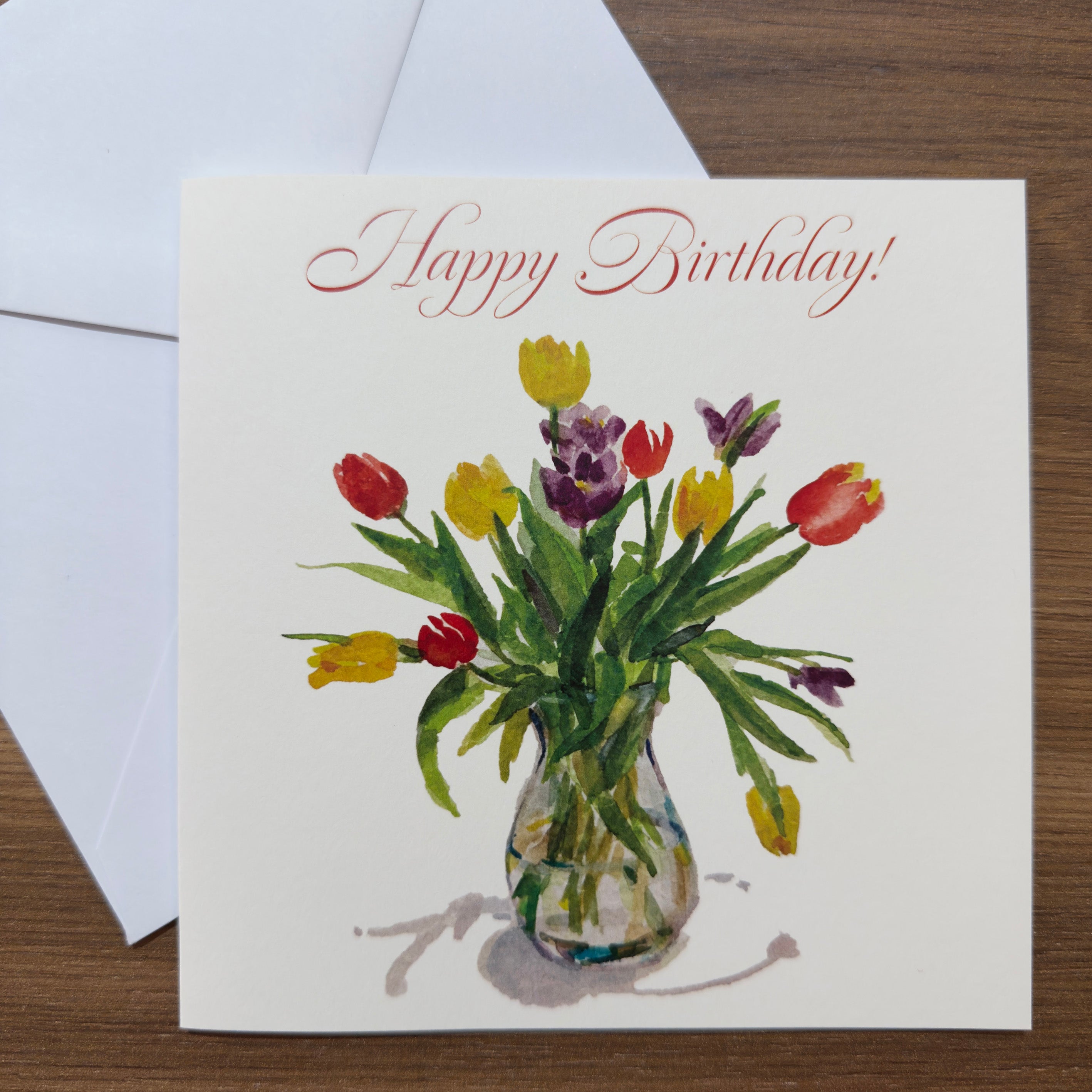 Tulips - Square Card (Birthday)