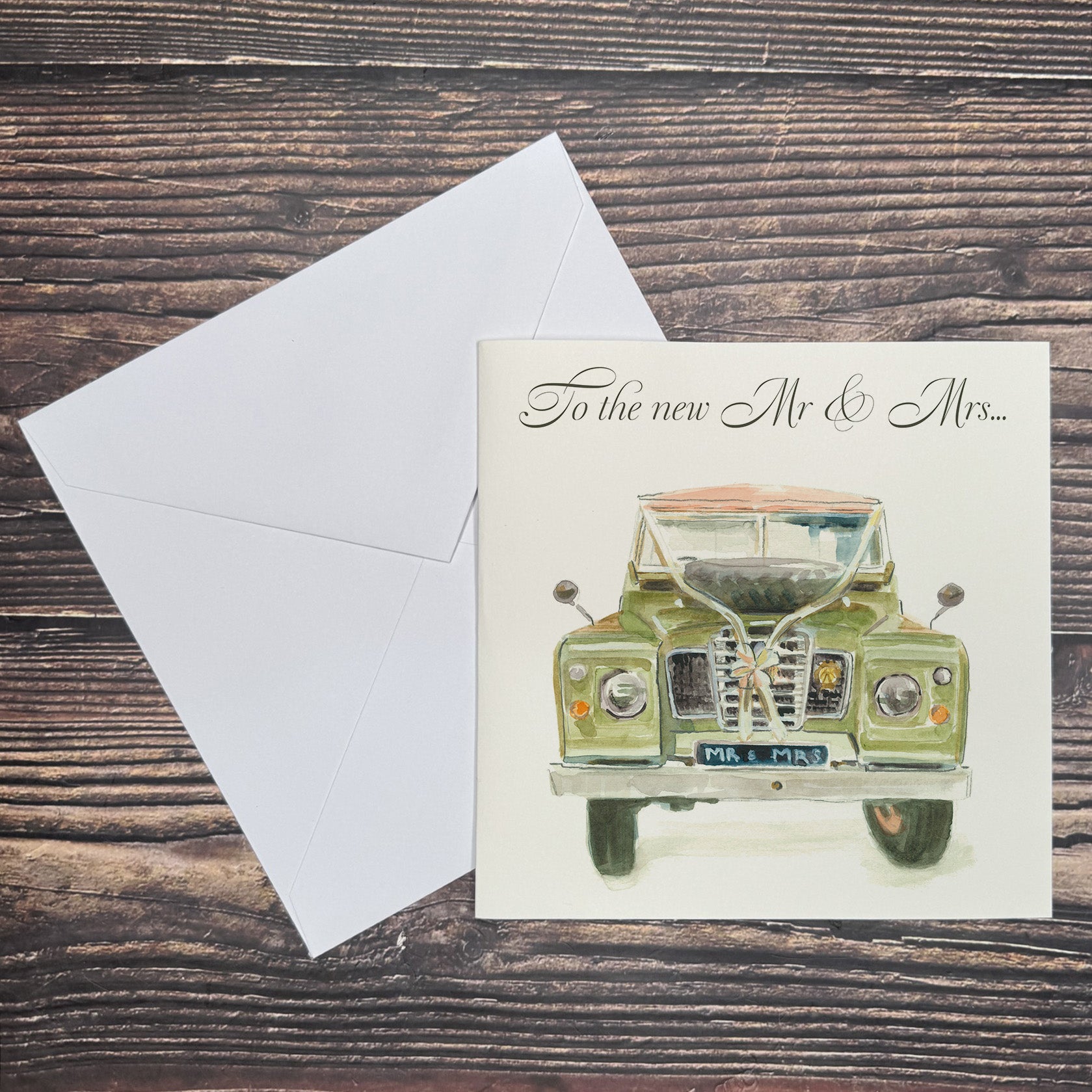 Mr & Mrs Defender - Square Card (Wedding)