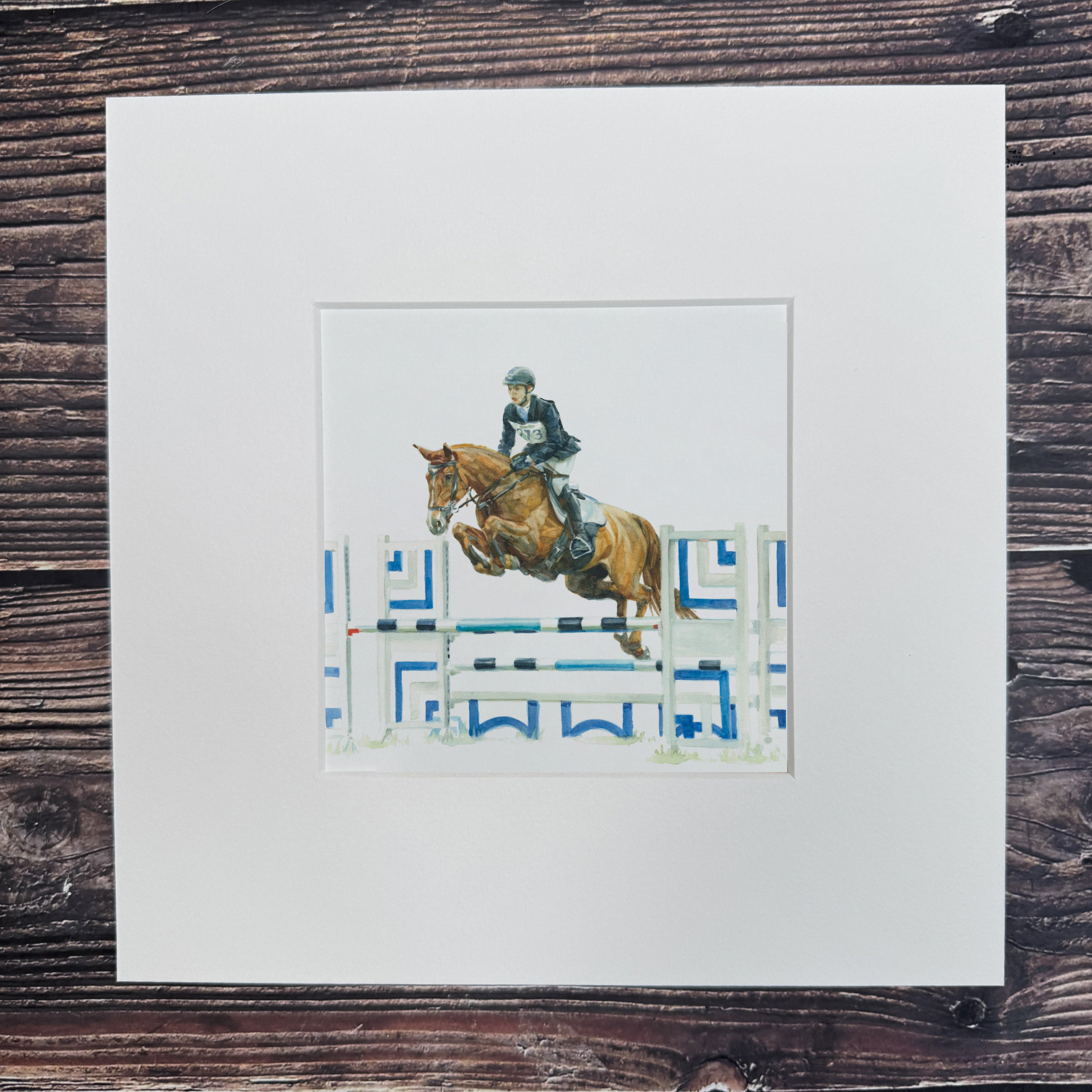 Showjumping - Square Mini Print