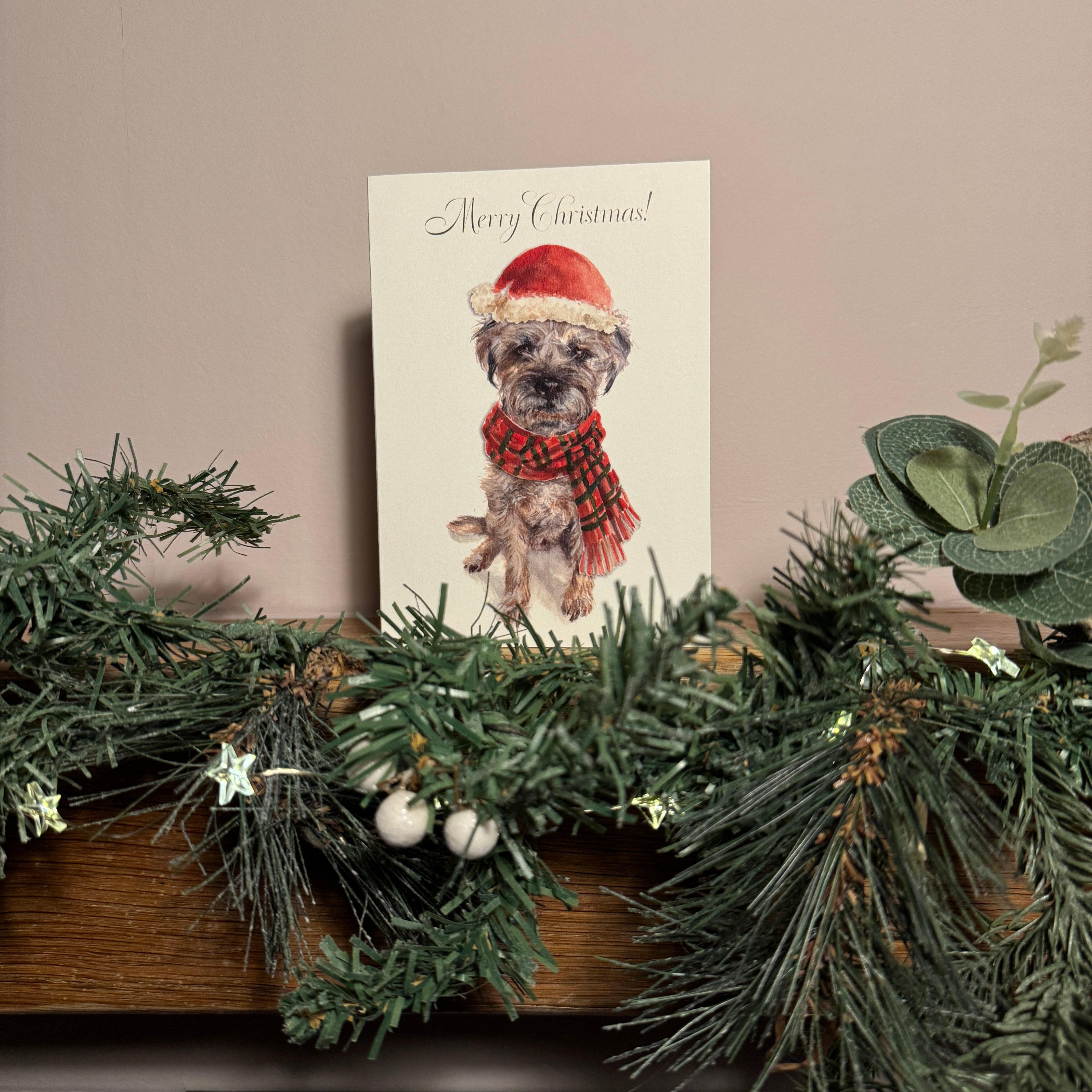 Border Terrier - Christmas Card