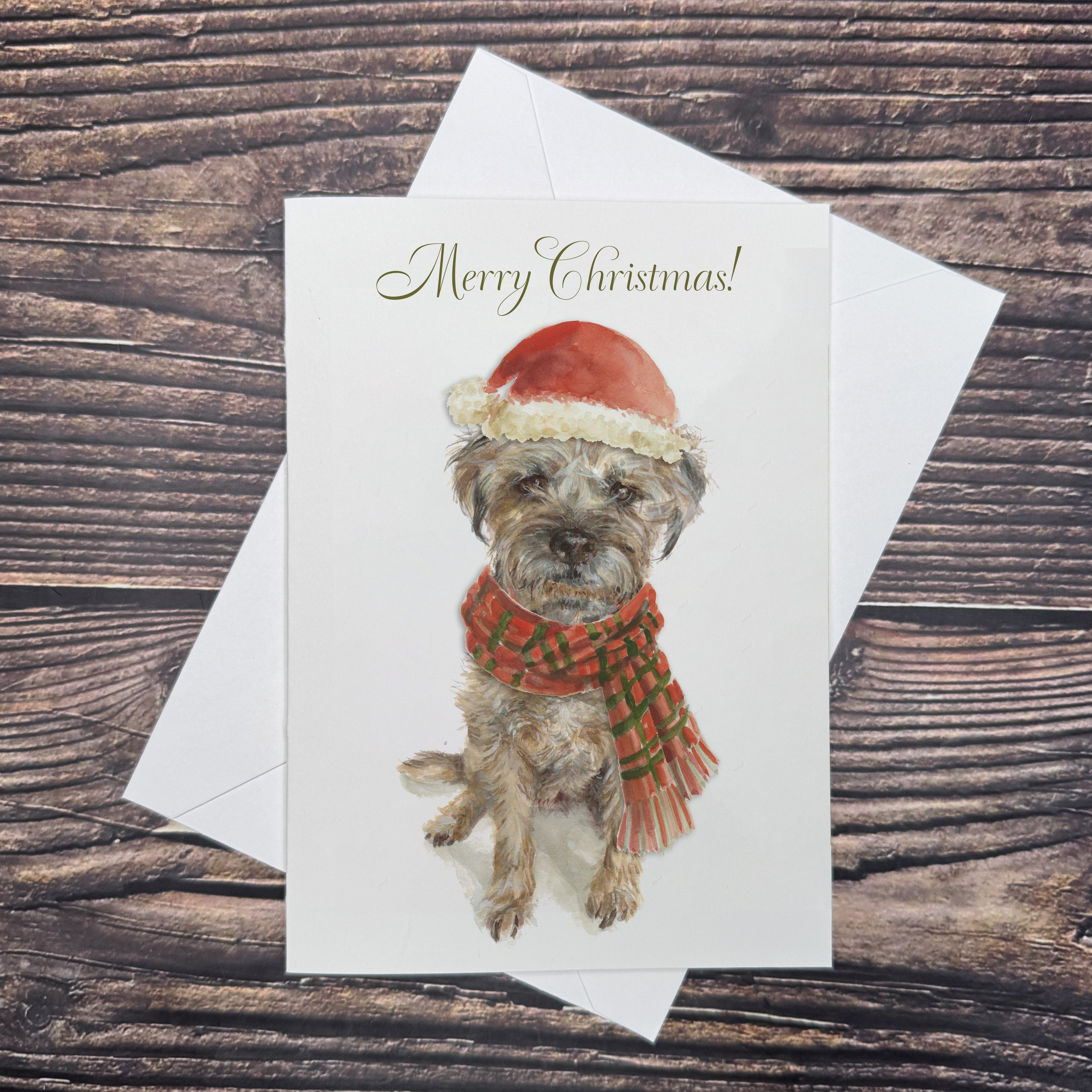 Border Terrier - Christmas Card