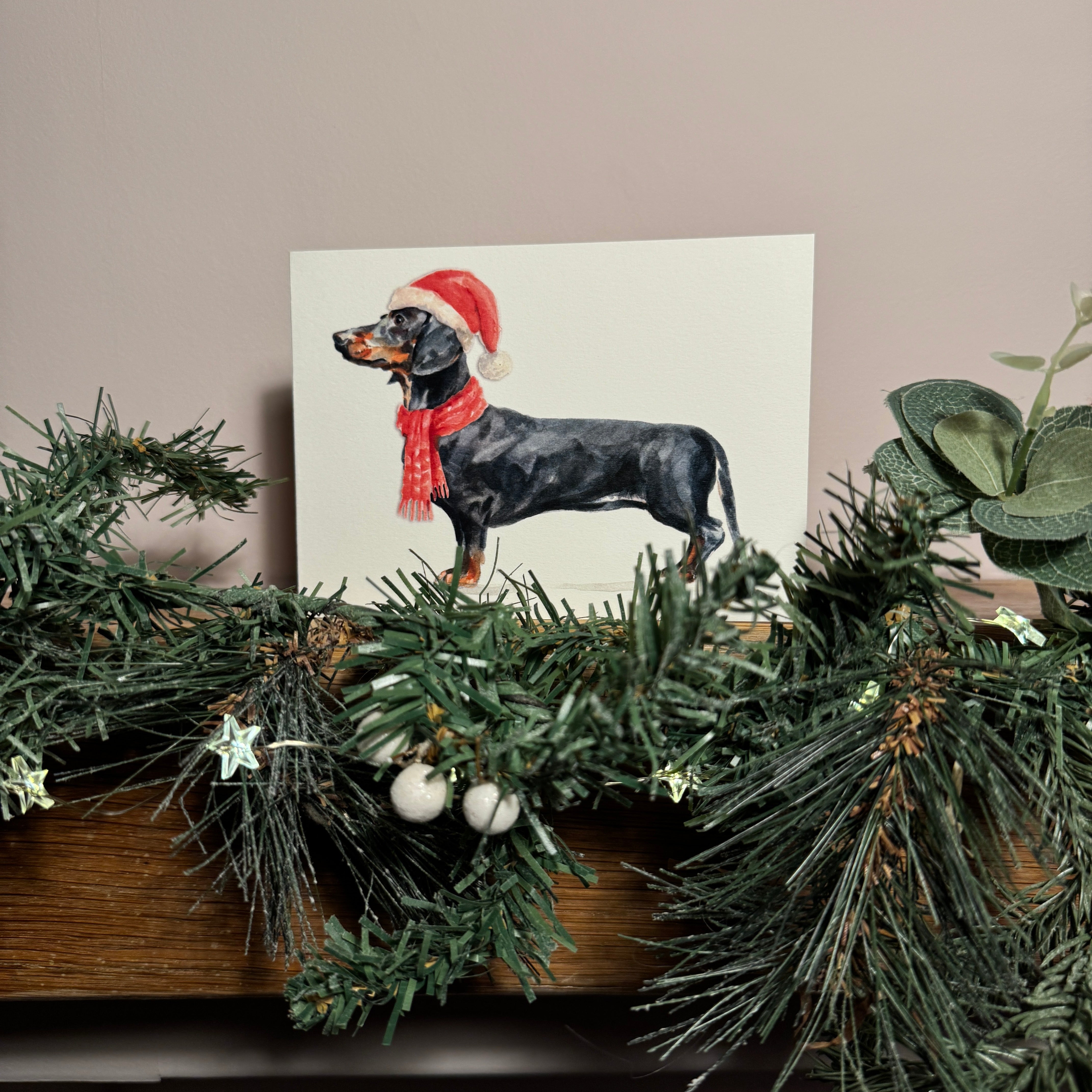 Dachshund - Christmas Card