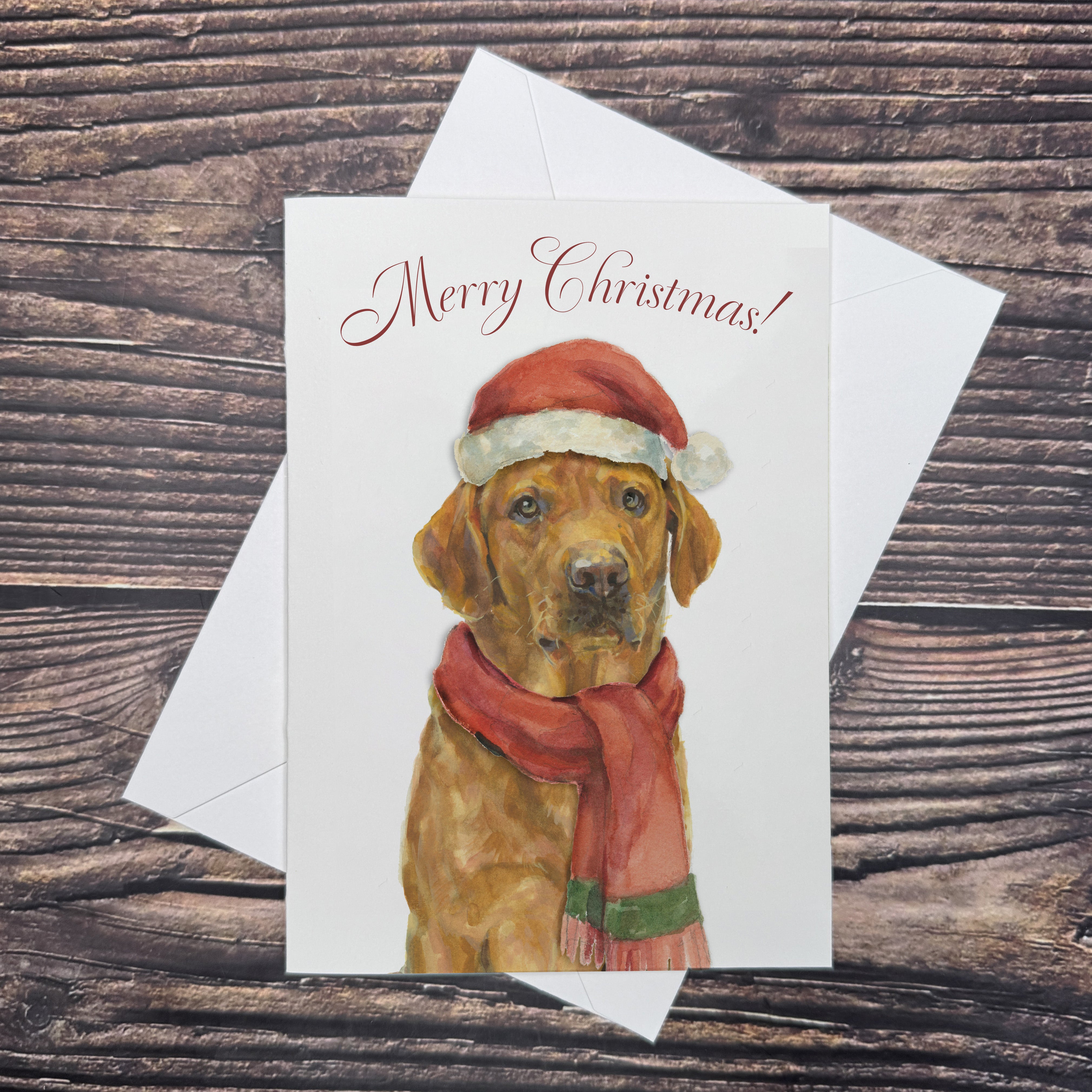 Fox Red Lab - Christmas Card
