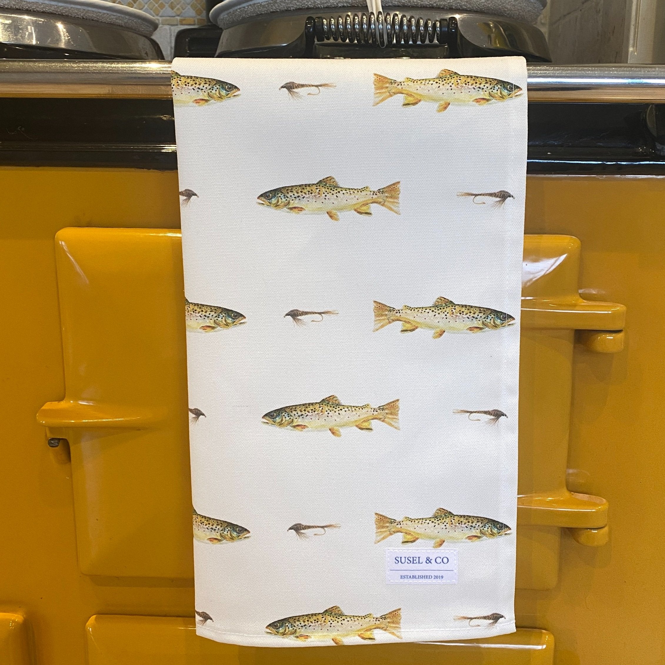Brown Trout - Luxury Tea Towel