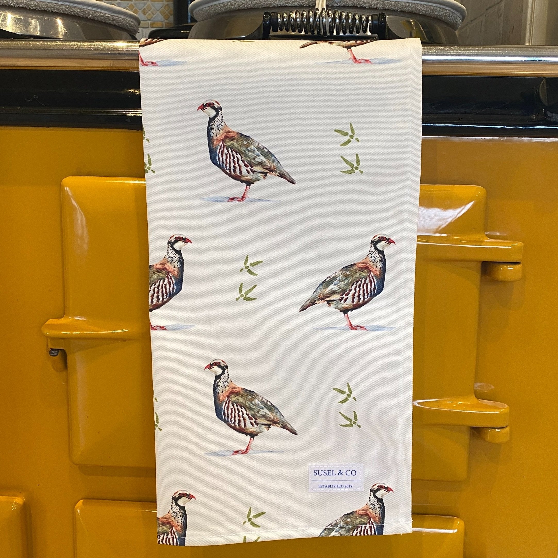 Partridge - Luxury Tea Towel