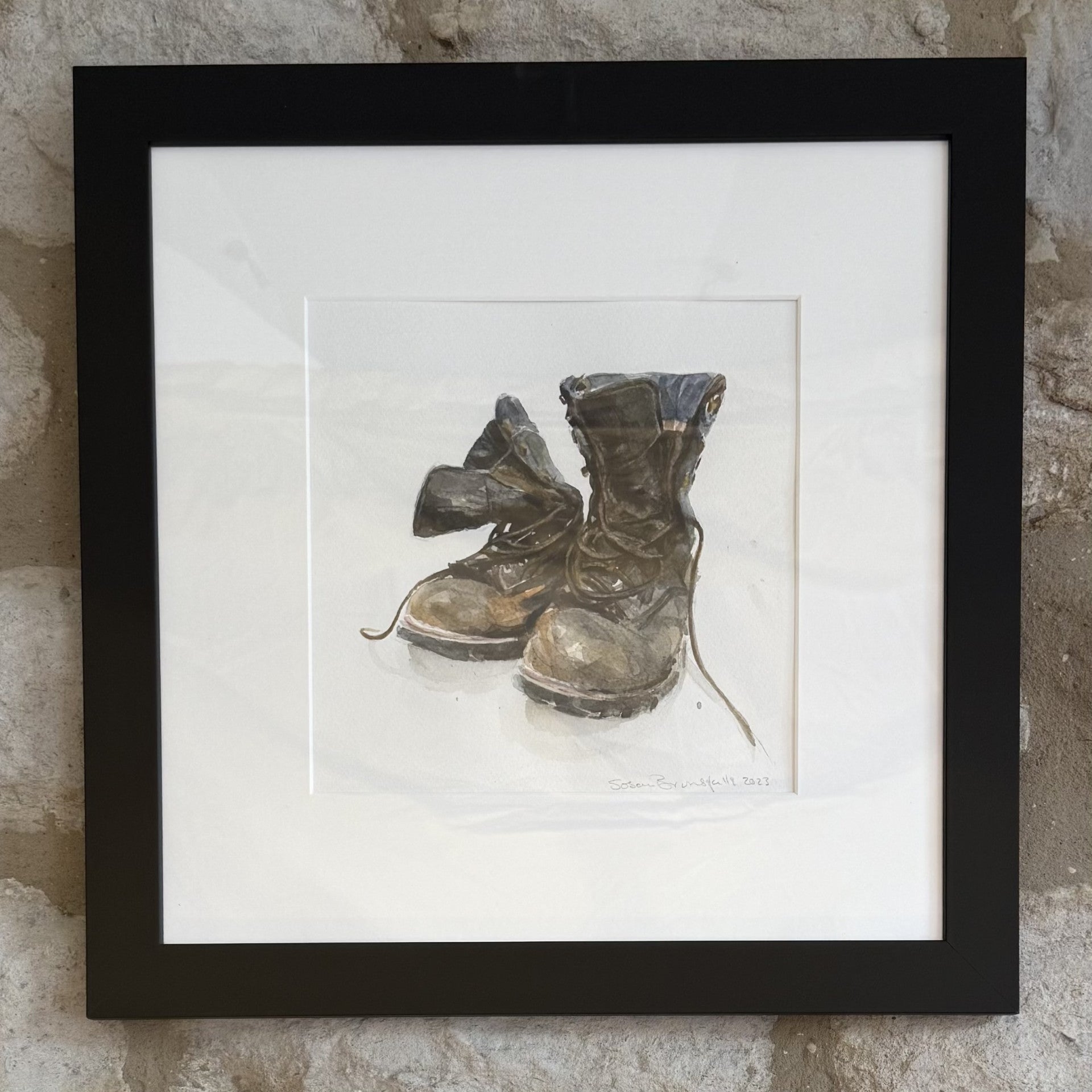 Muddy Boots - Original Watercolour Painting