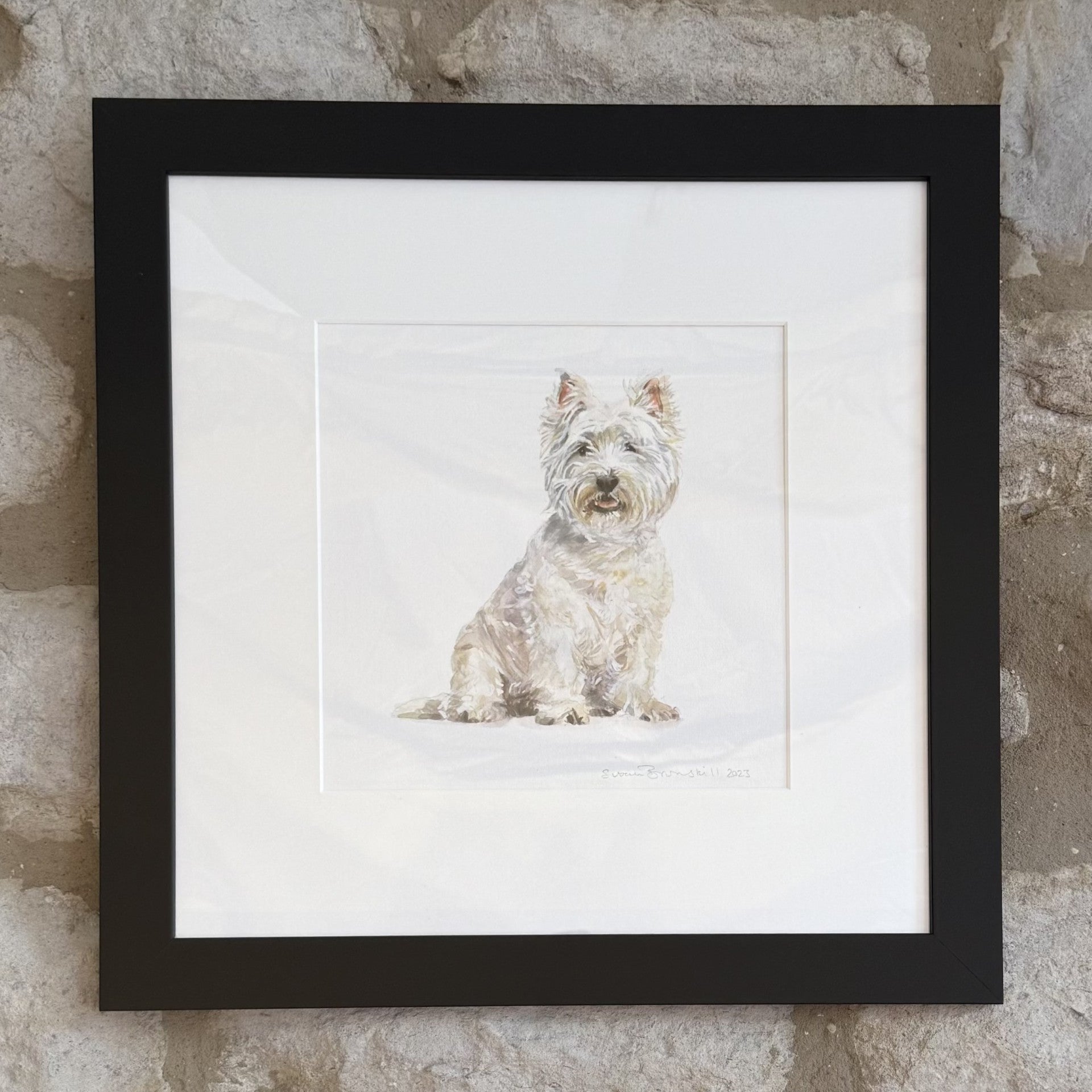 West Highland Terrier - Original Watercolour Painting